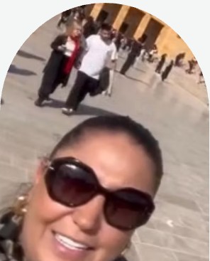 Gina Paola Quijano durante su viaje a Turquía